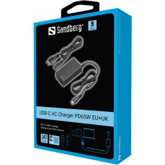 USB-C AC Charger PD65W EU+UK