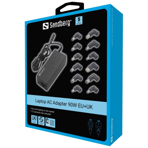 Laptop AC Adapter 90W EU+UK