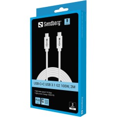 USB-C-C USB 3.1 G2 100W, 2M