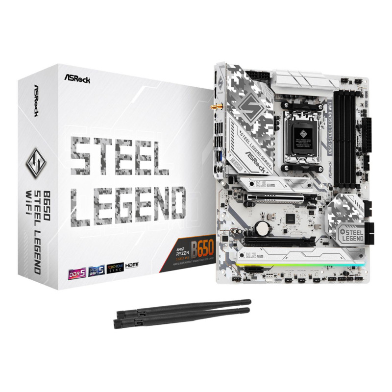 Asrock B650 Steel Legend WiFi AMD B650 Zócalo AM5 ATX | APLIUM