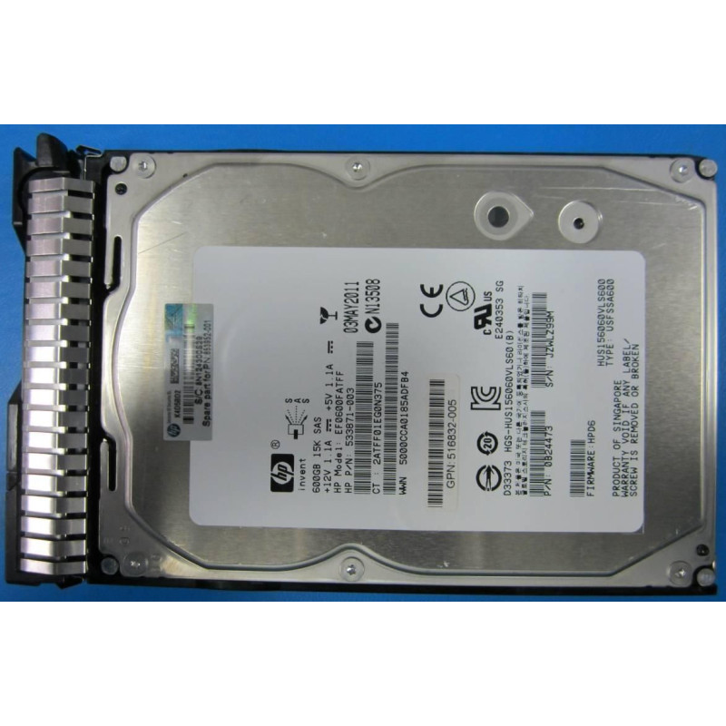 600GB 6G SAS 15K 3.5in