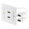 ROSETA EMPOTRABLE 2 x HDMI HEM