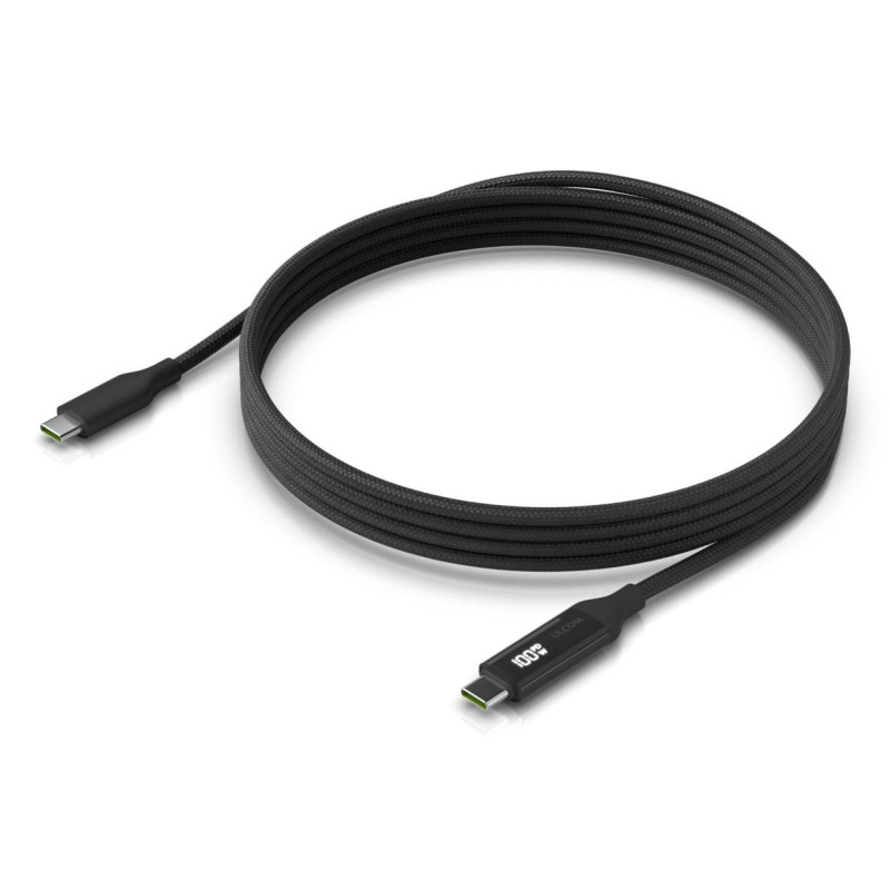 Braided power and data cable