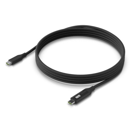 Braided power and data cable