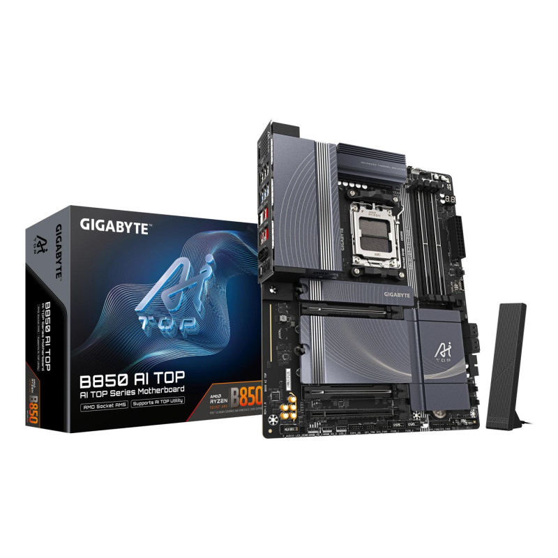 Placa Gigabyte B850 Ai TOP,AMD,AM5,B850,4DDR5,256GB,1HDMI+US | APLIUM