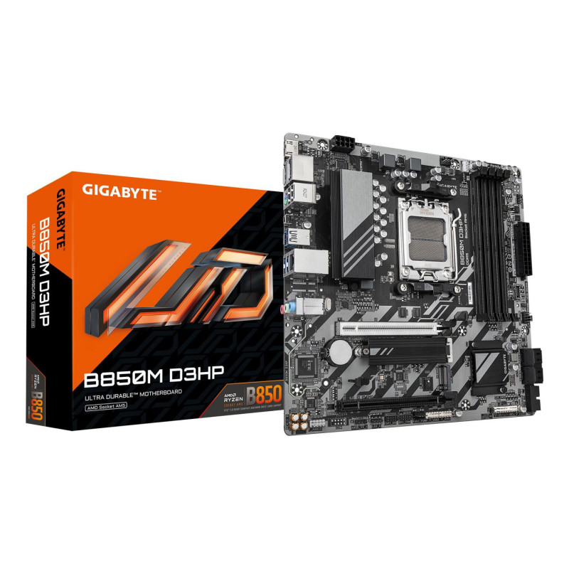 Placa Base Gigabyte B850M D3HP/ Socket AM5/ DDR5/ PCIe 5.0/ Micro ATX