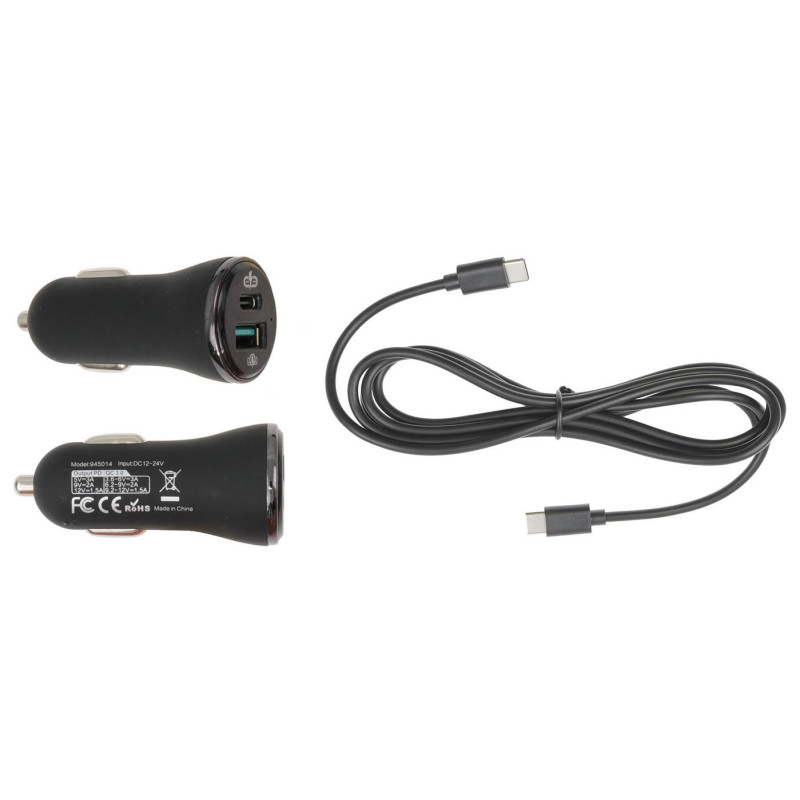 Cig-plug adapter, USB-A/C