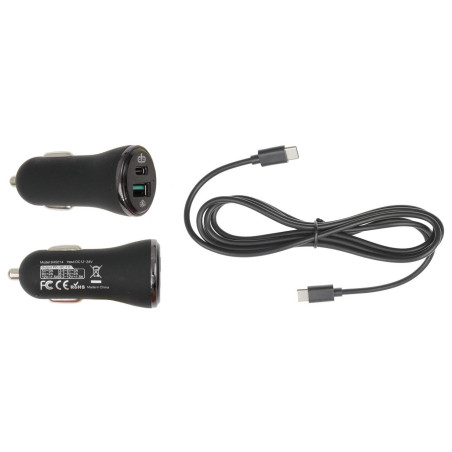 Cig-plug adapter, USB-A/C