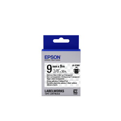 Label/LK-3TBW Strong Adh 9mm x 9m BK/CL