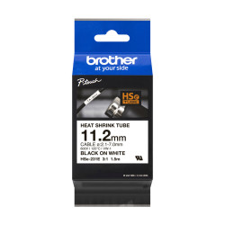 11.2MM BLACK ON WHITE HEAT SHRINK TAPE