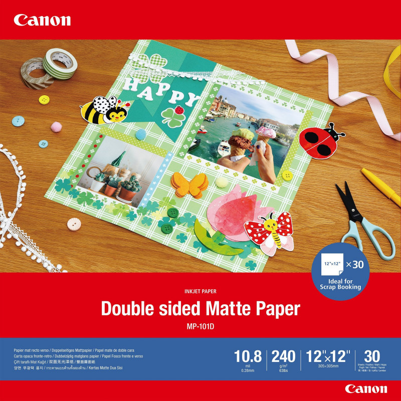 Double Matte Photo Paper 12x12 30 sheets