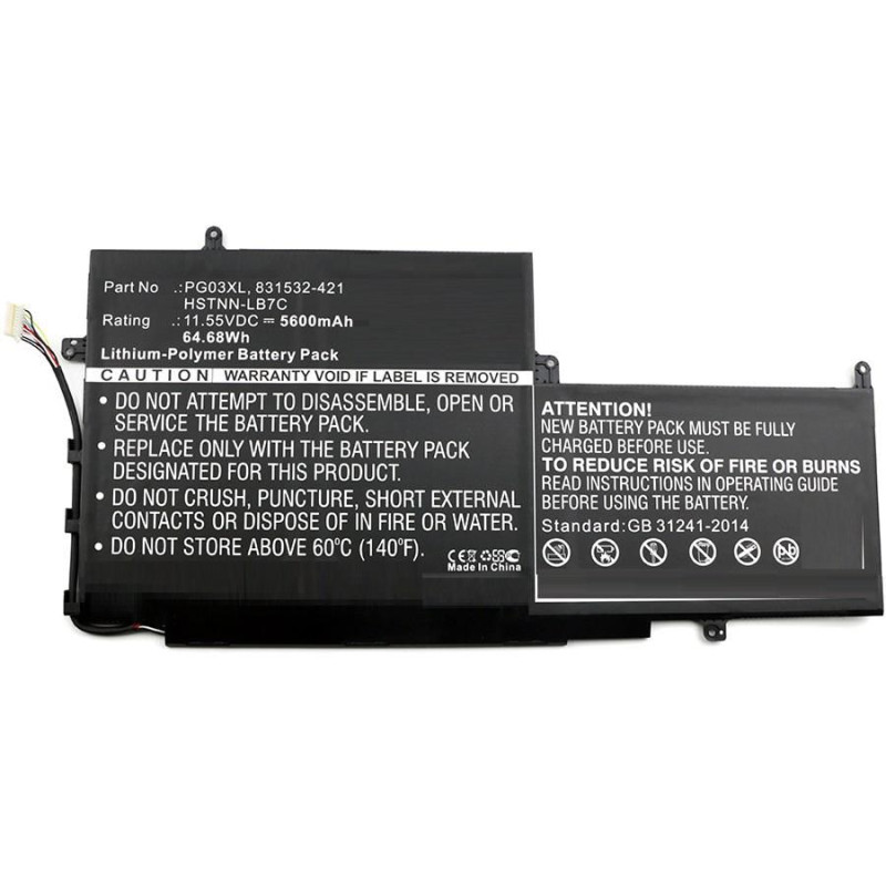 Laptop Battery for HP 64.68Wh