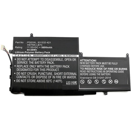 Laptop Battery for HP 64.68Wh