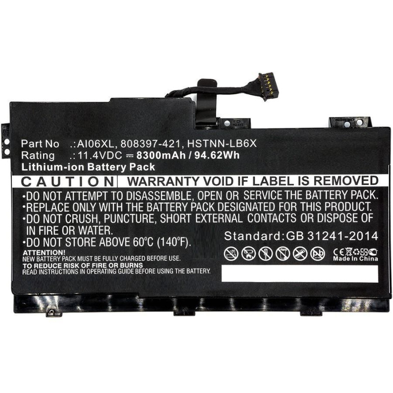 Laptop Battery for HP 95.76Wh