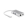 USB C Multiport Adapter - PD - Silver