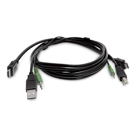 HDMI KVM Cable USB 2.0 3.5mm TAA
