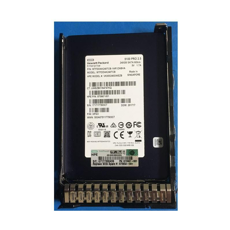 SSD 240GB SFF SATA RI DS SC
