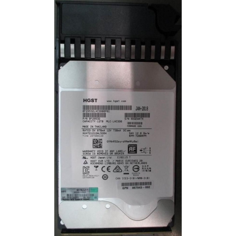 HDD 12TB 12G 7.2KRPM LFF