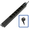 POWER STRIP 19" - 6 WAYS - 1U