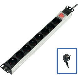 POWER STRIP 19" - 8 WAY -