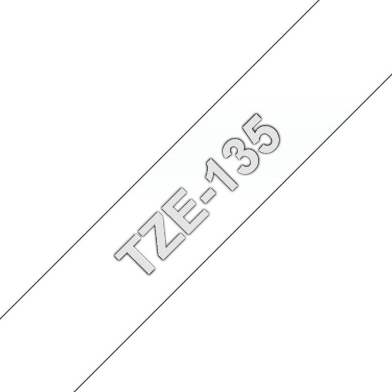 Tape White on Clear 12mm