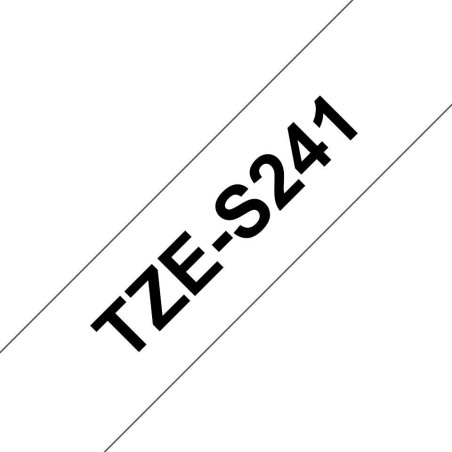TZES241 18MM BLACK ON WHITE