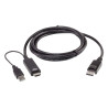 Aten Conversor HDMI A Dp Display Port True 4K 1.8M (2L-7D02H | APLIUM