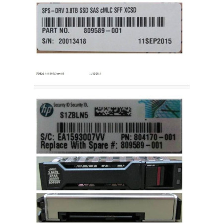 DRV 3.84TB SSD SAS CMLC SFF
