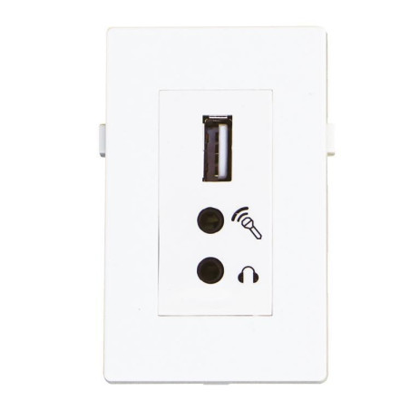USB2.0+2x Mini Jack Module.
