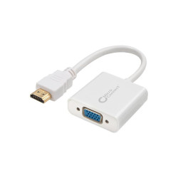 Adapter HDMI - VGA M/F, White