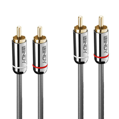 10M Dual Phono Cable, Cromo