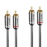 10M Dual Phono Cable, Cromo