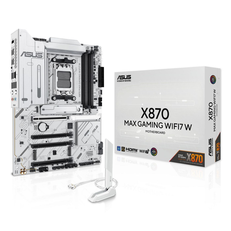 ASUS X870 MAX GAMING WIFI7 W AMD X870 Zócalo AM5 ATX | APLIUM