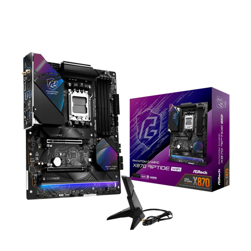 Placa Asrock X870 Riptide WIFI,AMD,AM5,X870,4DDR5,256GB,2USB | APLIUM