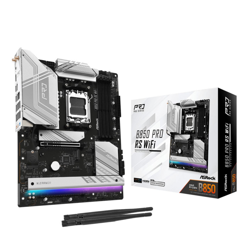 Asrock B850 Pro RS WiFi AMD B850 Zócalo AM5 ATX | APLIUM