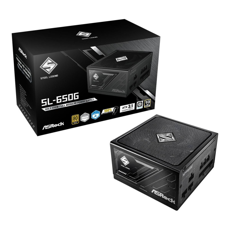 FUENTE ALIMENTACION ASROCK SL-650G,PSU,650W,80 PLUS GOLD,135 | APLIUM