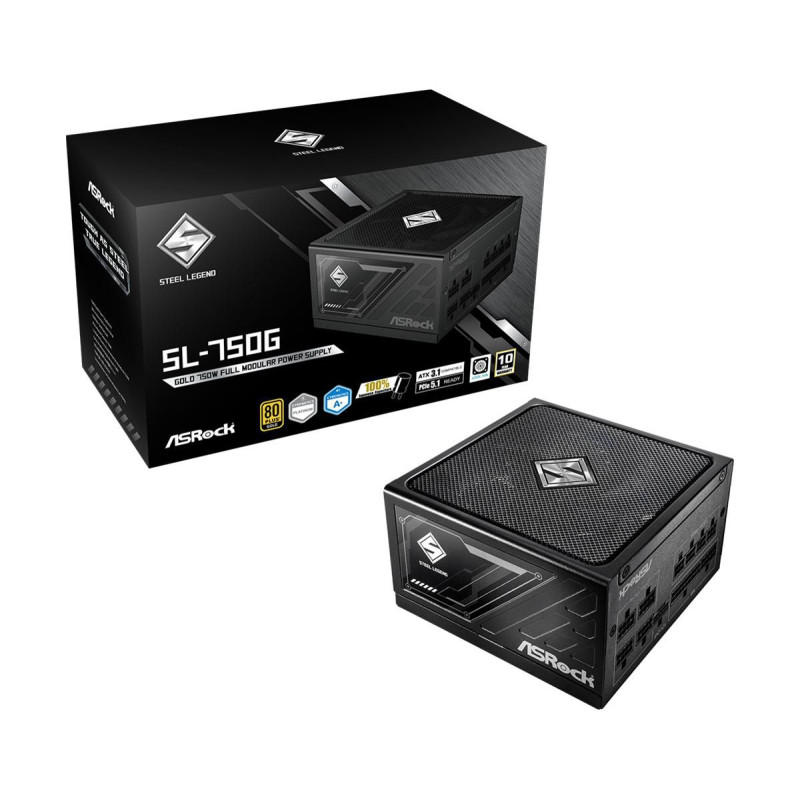 FUENTE ALIMENTACION ASROCK SL-750G,PSU,750W,80 PLUS GOLD,135 | APLIUM