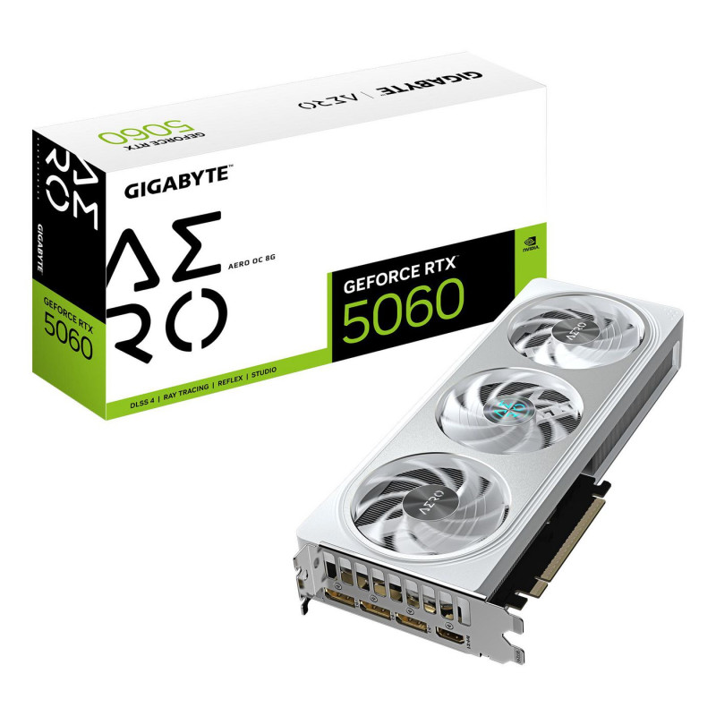 Tarjeta Gráfica Gigabyte GeForce RTX 5060 Aero OC/ 8GB GDDR7