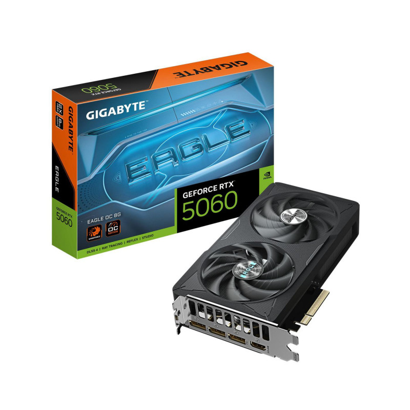 GIGABYTE GeForce RTX 5060 EAGLE OC 8G Tarjeta Gráfica - 8GB | APLIUM