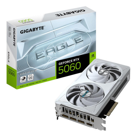 Tarjeta Gráfica Gigabyte GeForce RTX 5060 Eagle OC ICE/ 8GB GDDR7