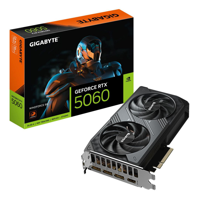 GIGABYTE GeForce RTX 5060 WINDFORCE 8G Tarjeta Gráfica - 8GB | APLIUM