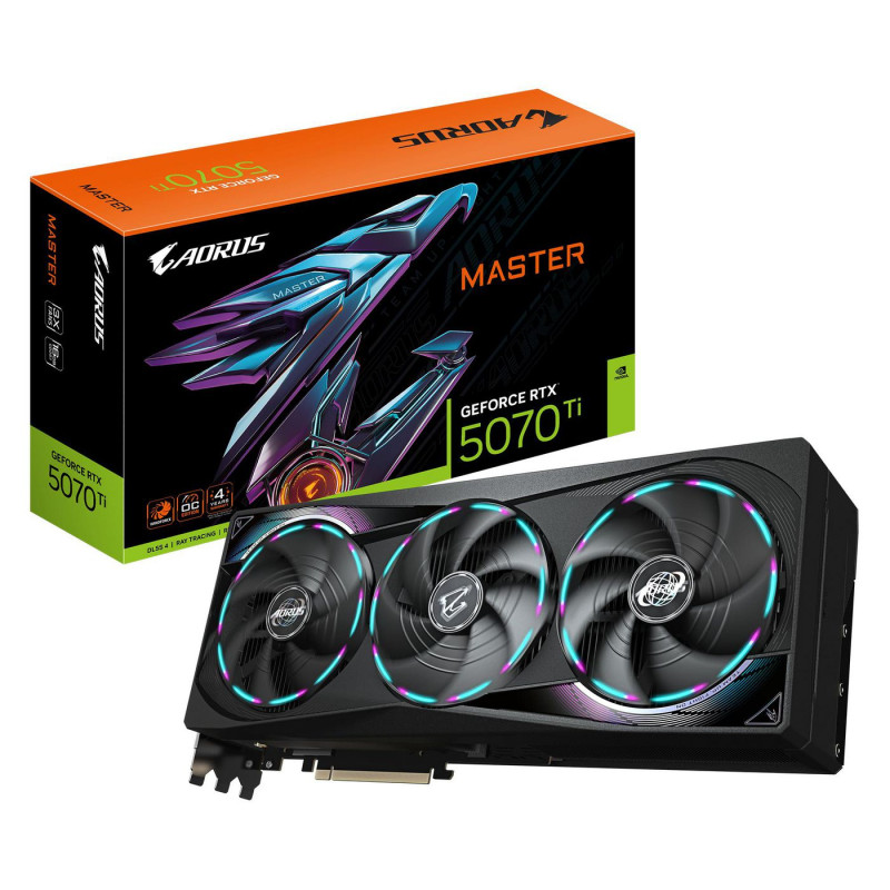 GIGABYTE AORUS GeForce RTX 5070 Ti MASTER 16G Tarjeta Gráfic | APLIUM