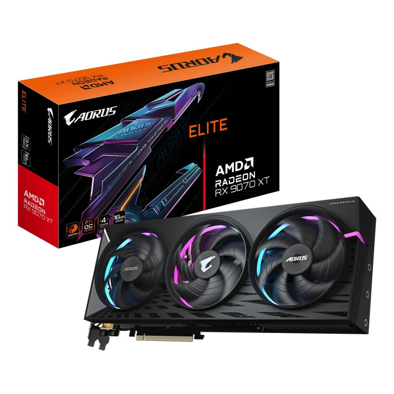 VGA Gigabyte GV-R9070XTAORUS E-16GD,AMD,RX9070XT,16GB,GDDR6, | APLIUM