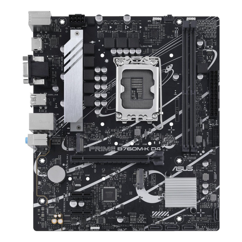 Placa Base Asus Prime B760M-K D4 Socket 1700/ DDR4/ PCIe 4.0/ Micro AT