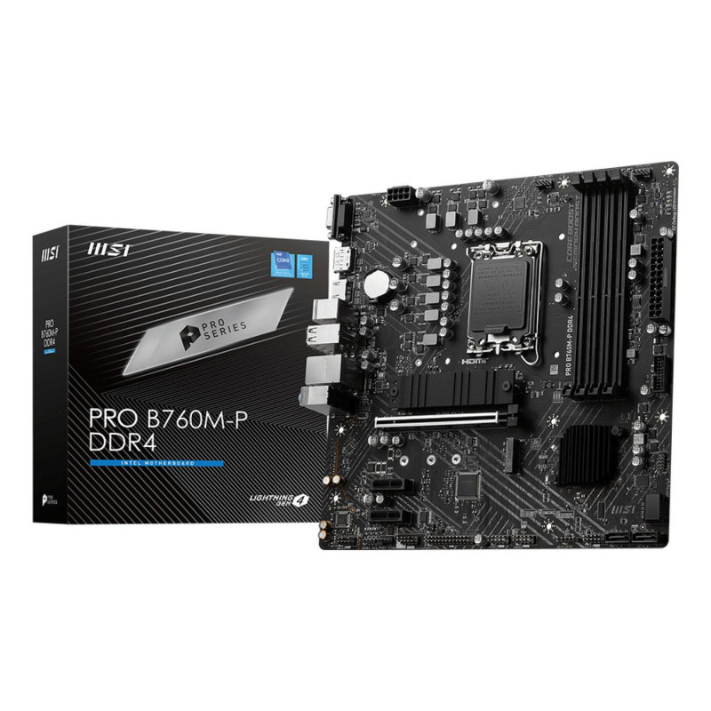 MSI PRO B760M-P DDR4 placa base Intel B760 LGA 1700 micro AT | APLIUM