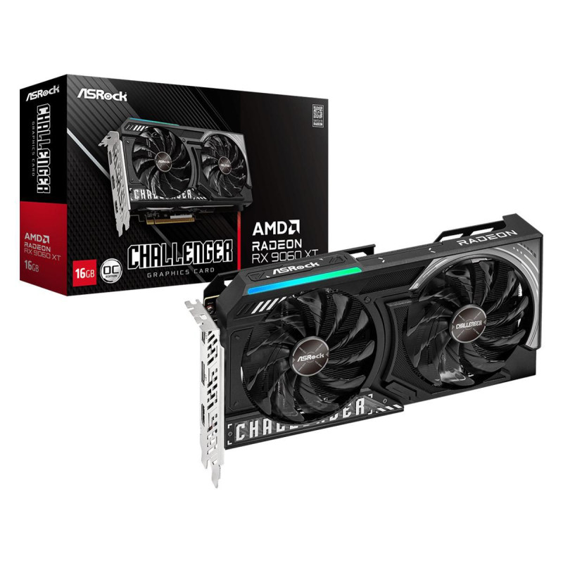 Asrock AMD Radeon RX 9060 XT Challenger 16GB OC GDDR6 | APLIUM
