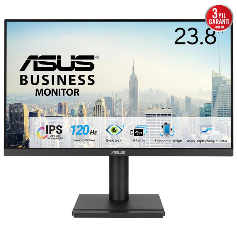 Monitor Profesional Asus VA249QGS 23.8"/ Full HD/ Multimedia/ Regulabl
