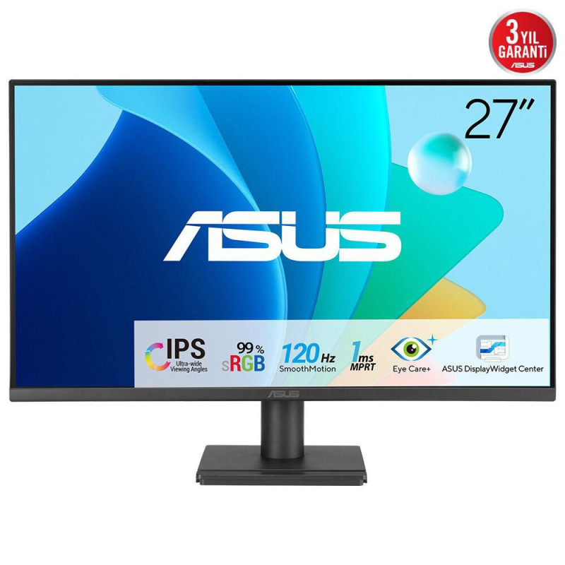 Monitor Gaming Asus VA279HG 27"/ Full HD/ 1ms/ 120Hz/ IPS/ Negro