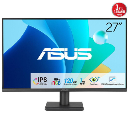 Monitor Gaming Asus VA279HG 27"/ Full HD/ 1ms/ 120Hz/ IPS/ Negro