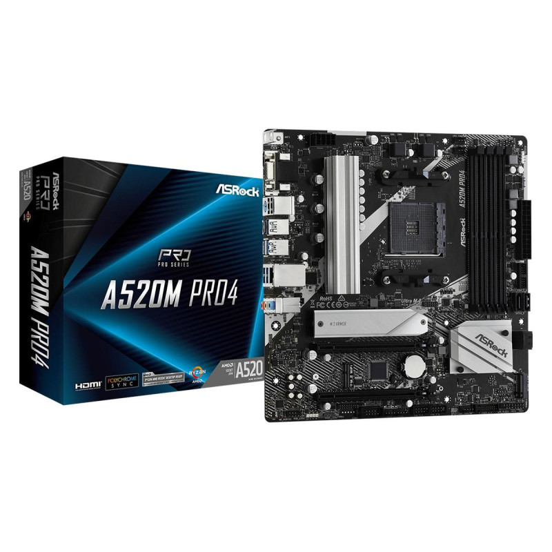 A520M Pro4 Socket Am4 Micro